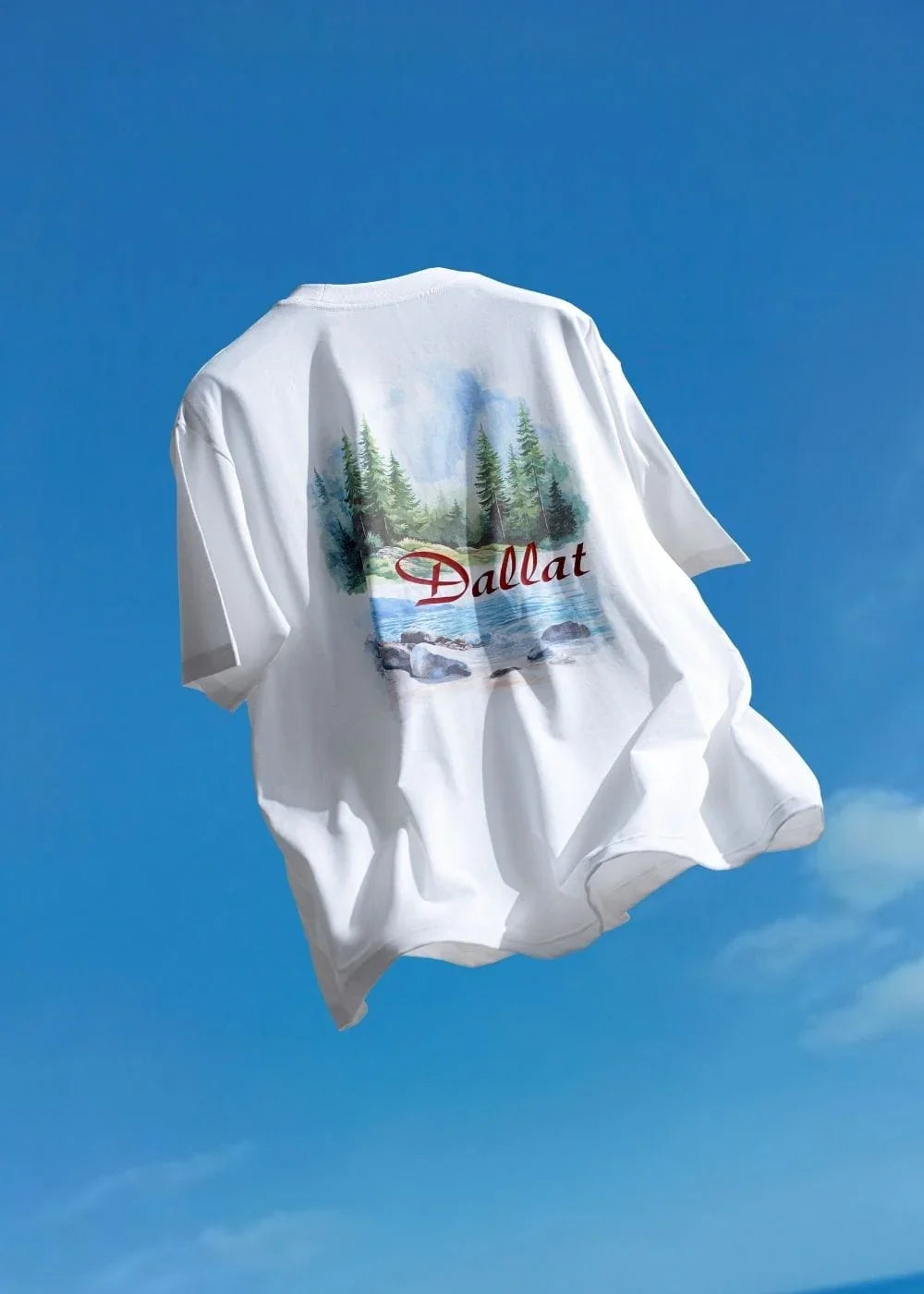 Áo Thun “ Đallat Sea” No Style M207 Trắng - YaMe.vn