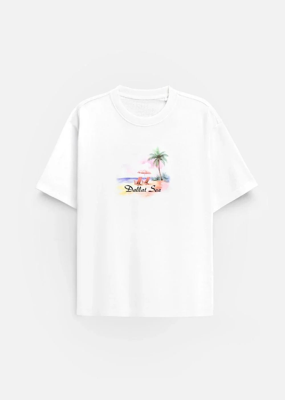 Áo Thun “ Đallat Sea” No Style M207 Trắng - YaMe.vn