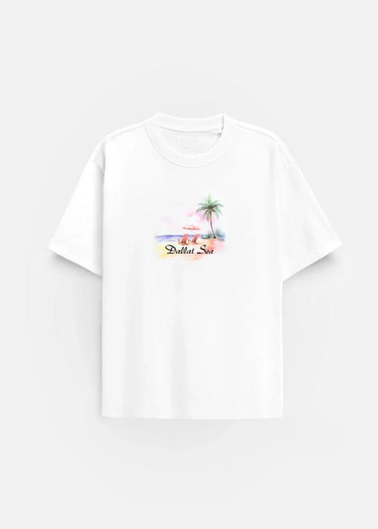 Áo Thun “ Đallat Sea” No Style M207 Trắng - YaMe.vn