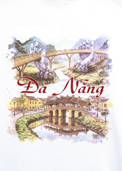 Áo Thun “Đà Nẵng - Kỳ Quan Hội Tụ ” No Style M210 Trắng - YaMe.vn