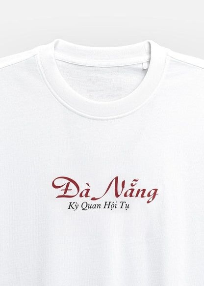 Áo Thun “Đà Nẵng - Kỳ Quan Hội Tụ ” No Style M210 Trắng - YaMe.vn
