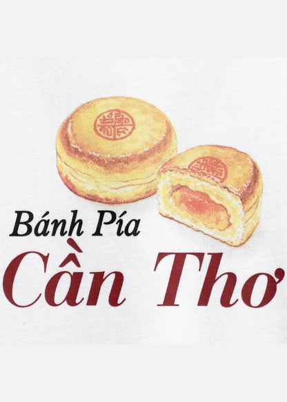Áo Thun “Bánh Pía-Cần Thơ ” No Style M211 Trắng - YaMe.vn