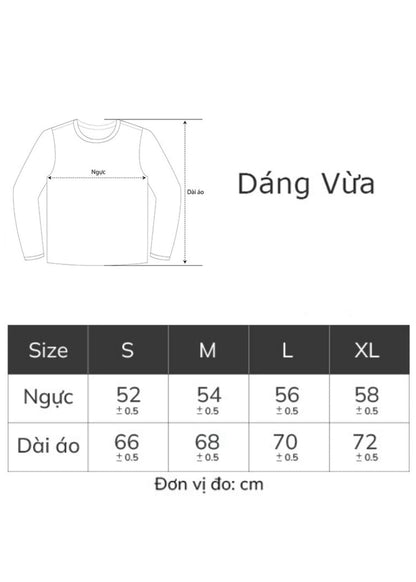 Áo Thun Tay Dài Áo Thun Cool Touch 05 Trắng