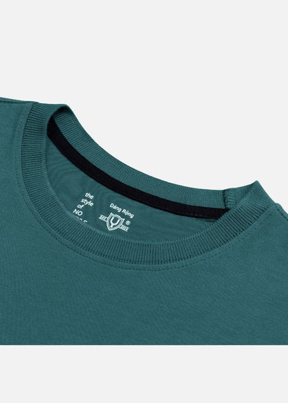 Áo Thun Cổ Tròn Tay Ngắn Áo Thun No Style M13 Xanh Cổ Vịt