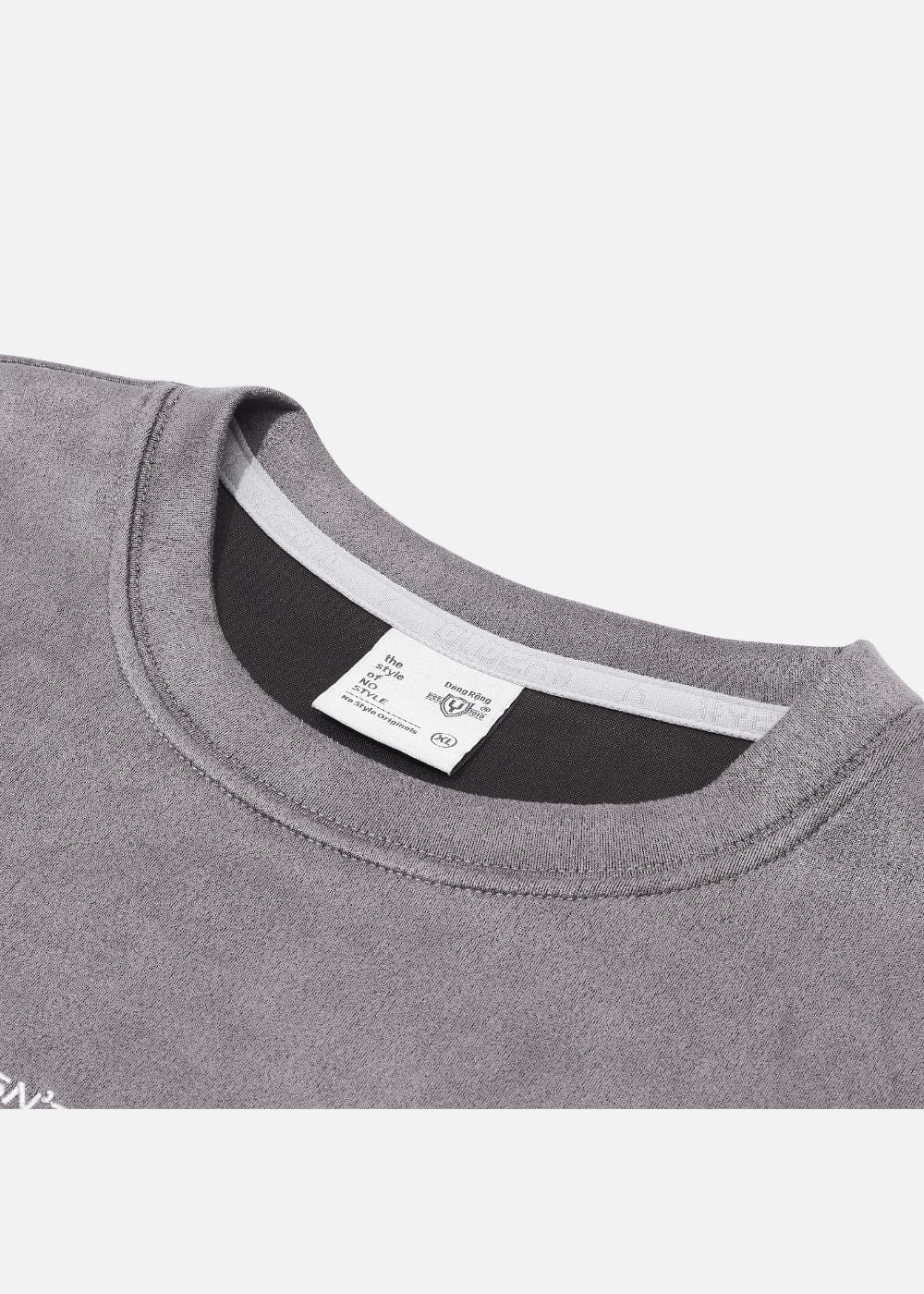 Áo Thun Cổ Tròn Tay Ngắn Áo Thun No Style M14 Xám