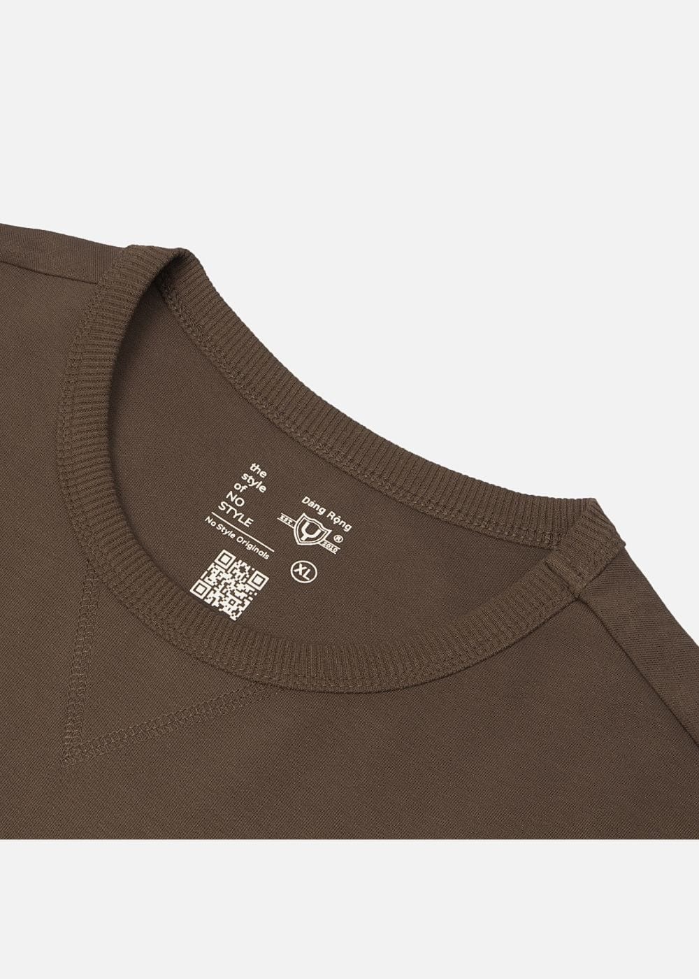 Áo Thun Tay Dài Áo Thun No Style M20 Nâu