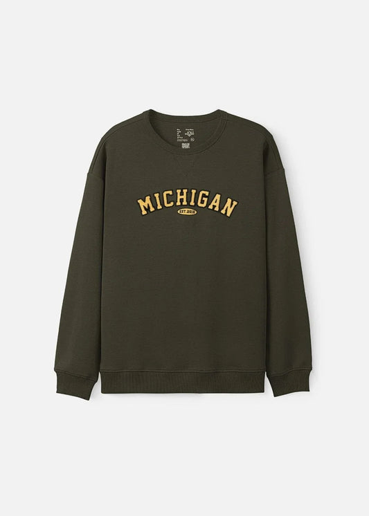 Áo Thun Sweater Cotton Giữ Ấm No Style M20 Xanh Lá Đậm - YaMe.vn