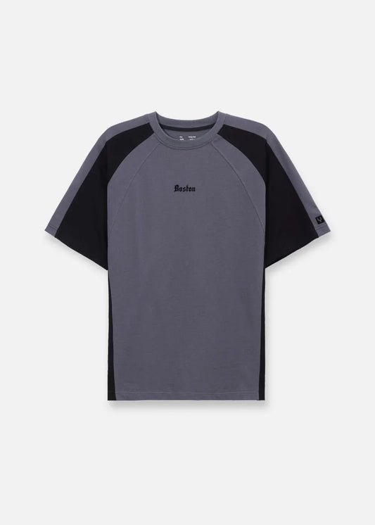Áo Thun Tay Ngắn Boxy Mềm Mịn No Style M4 Xám Đen - YaMe.vn