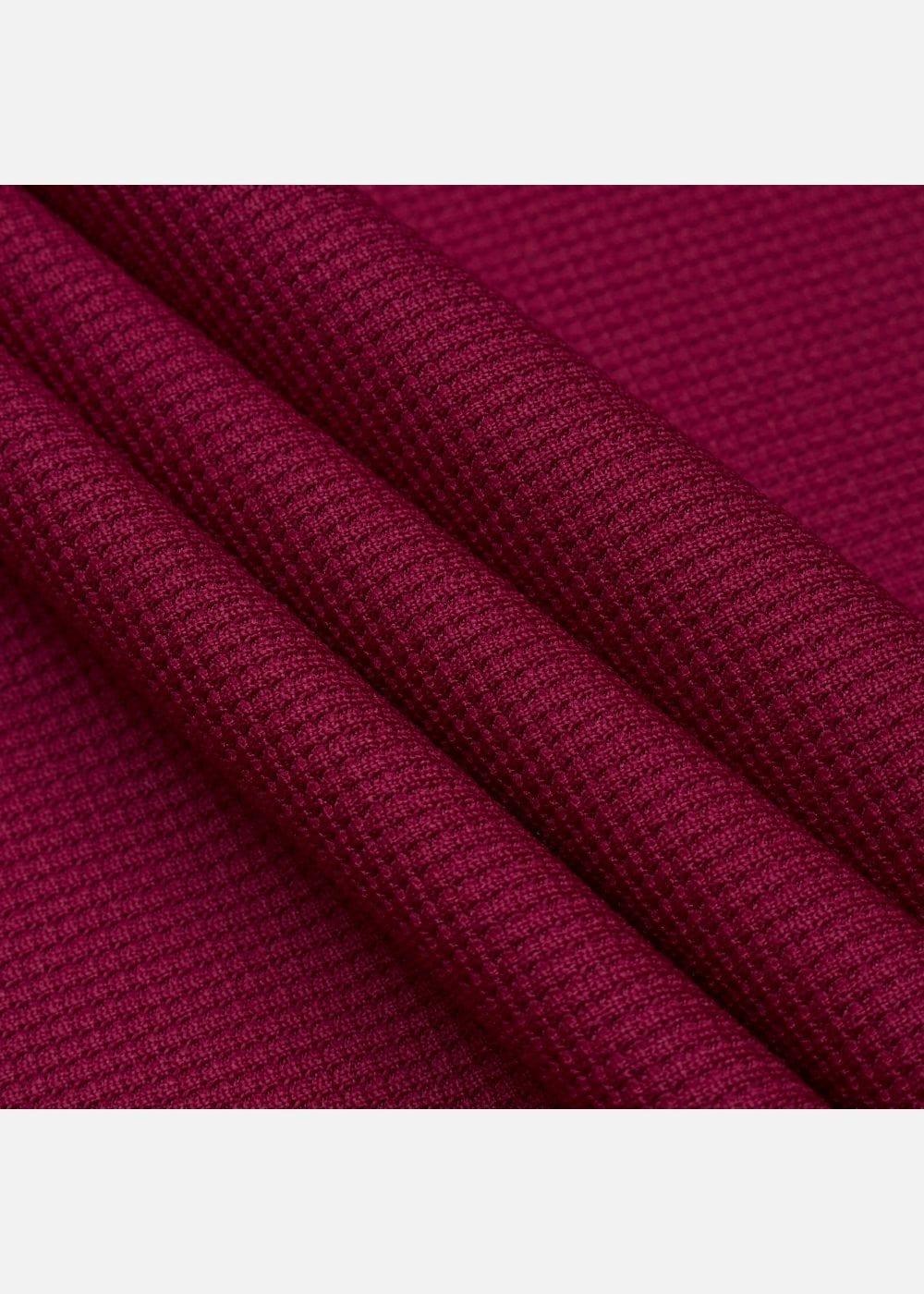 Áo Thun Waffle Thoáng Mát Non Branded 01 Đỏ Đậm - YaMe.vn