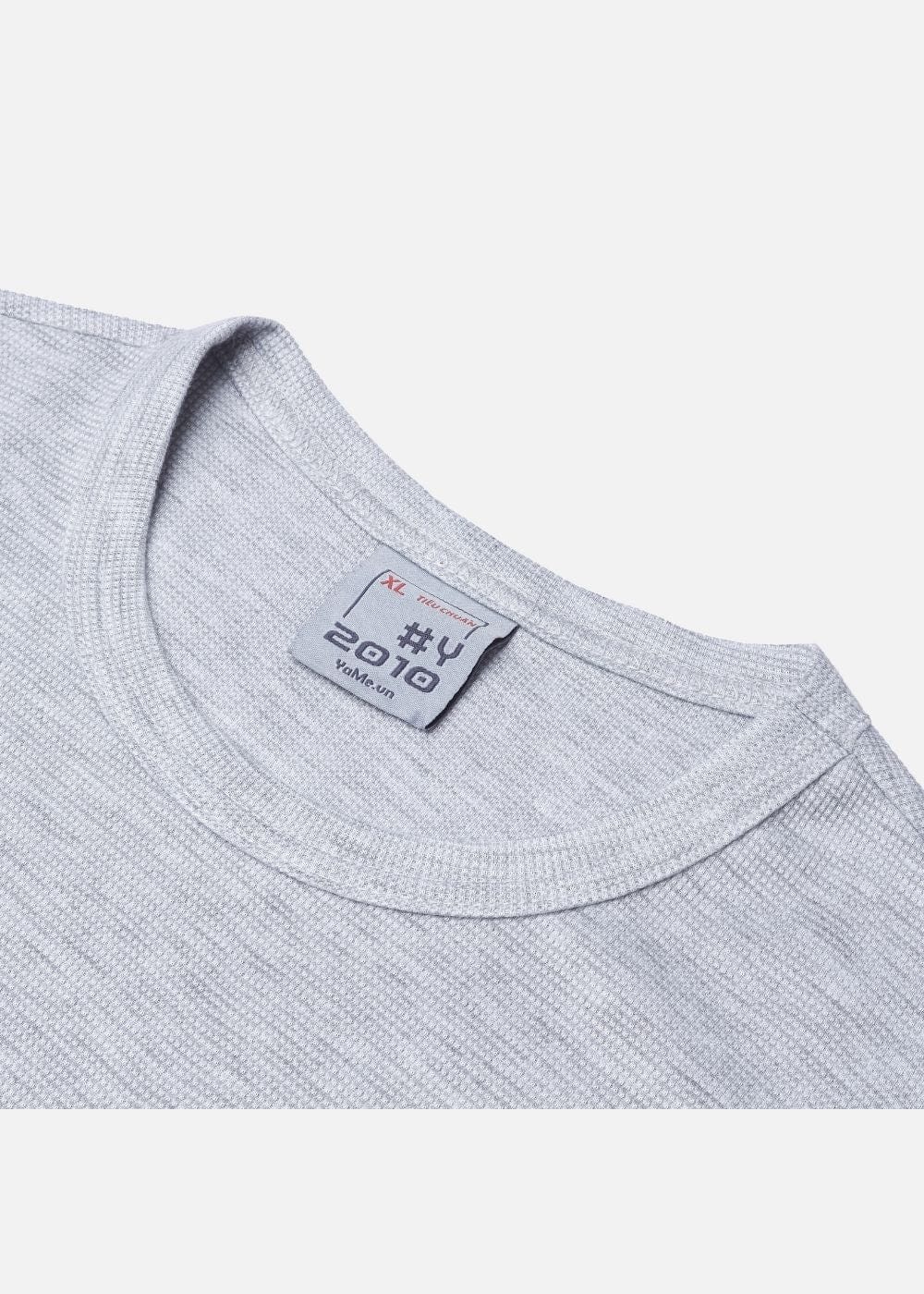 Áo Thun Cổ Tròn Tay Ngắn Áo Thun Non Branded 01 Xám Trắng
