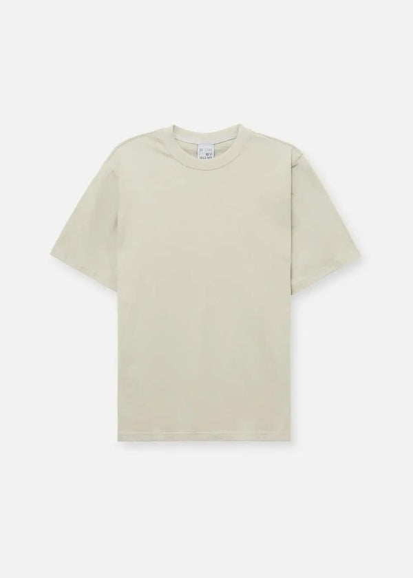 Áo Thun AirDry™ Vải Cotton Washed Mềm Mại Giữ Phom Non Branded 039 Màu Nâu Nhạt Dáng Vừa Vặn F3