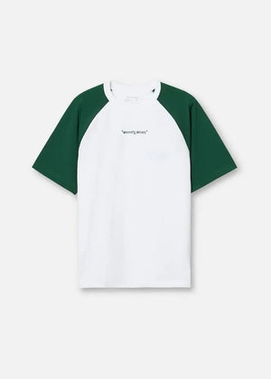 Áo Thun ColorLock™ Raglan Thoáng Mát Nhanh Khô  Seventy Seven 003 Màu Trắng Xanh Lá Dáng Ôm Vừa F2