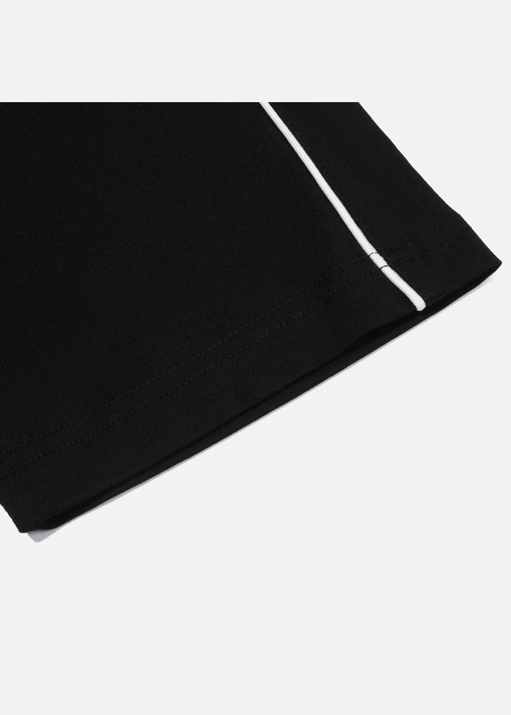 Áo Thun Cotton Line Art Co Giãn Seventy Seven 04 Đen - YaMe.vn