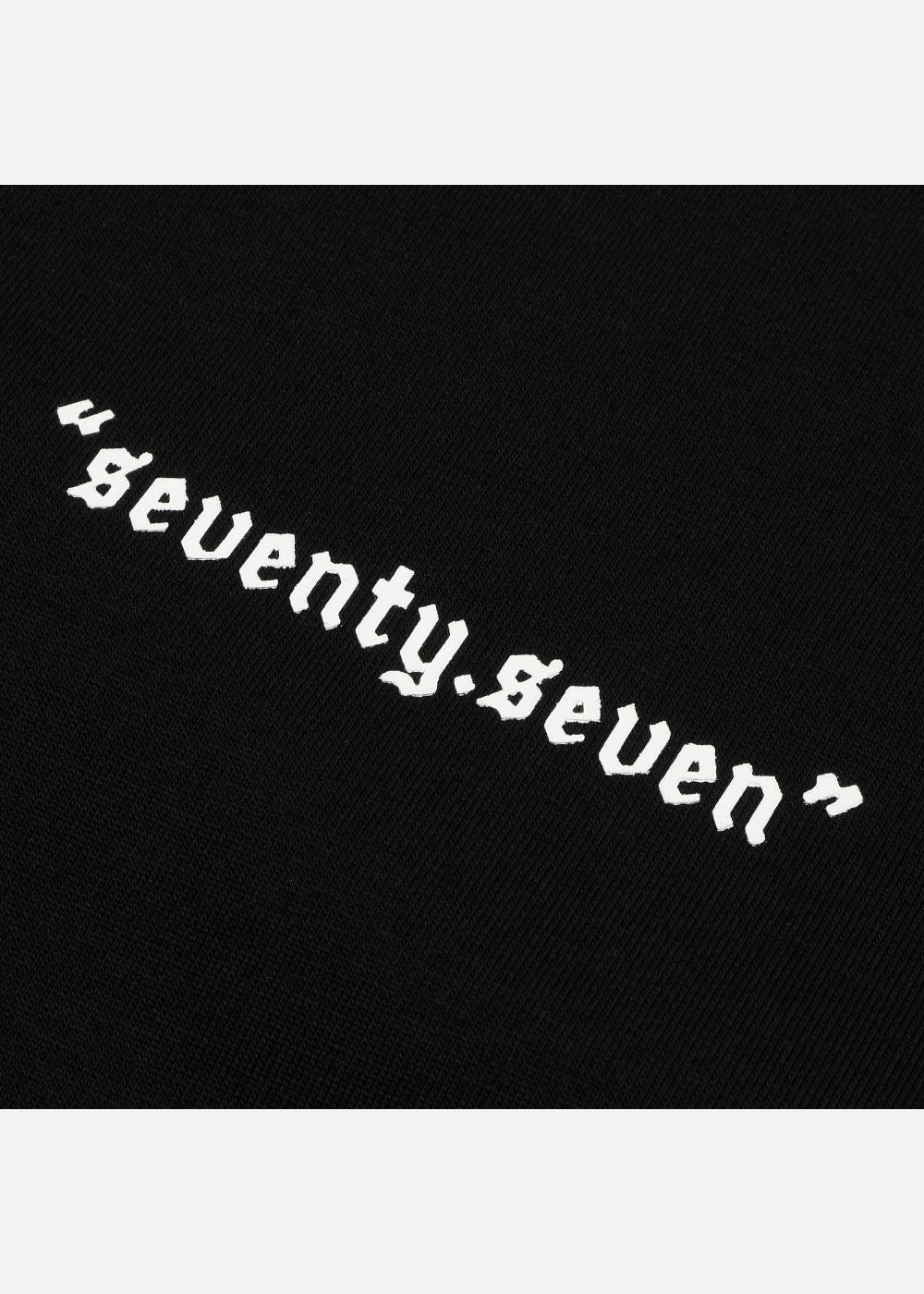 Áo Thun Cotton Line Art Co Giãn Seventy Seven 04 Đen - YaMe.vn