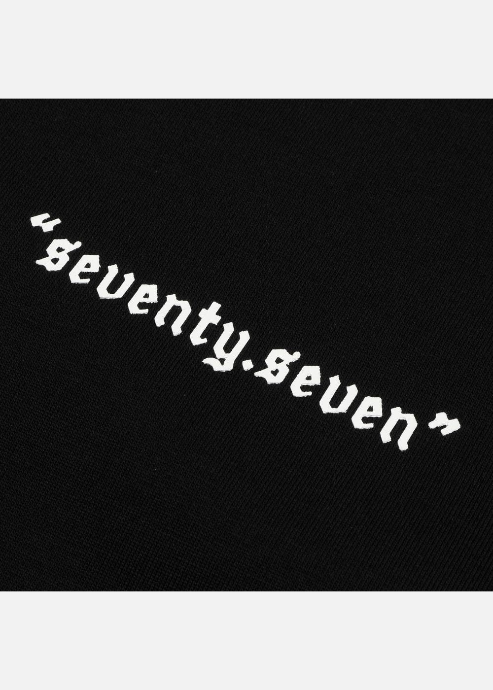 Áo Thun Cổ Tròn Tay Ngắn Áo Thun Seventy Seven 04 Đen