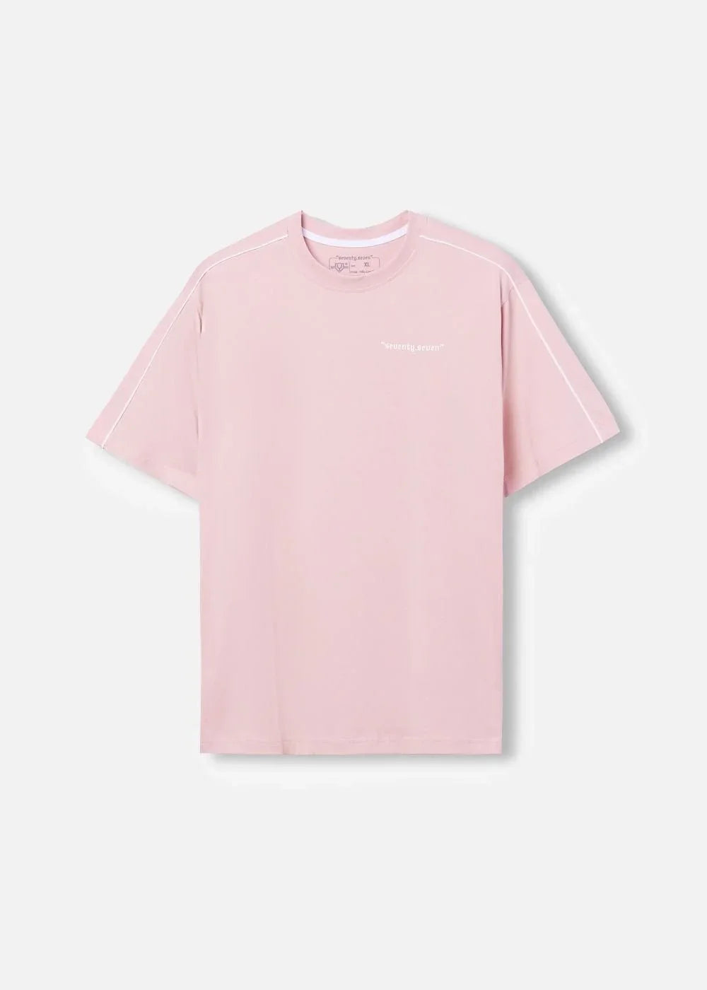 Áo Thun Cotton Line Art Co Giãn Seventy Seven 04 Hồng - YaMe.vn