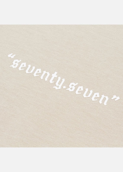 Áo Thun Cổ Tròn Tay Ngắn Áo Thun Seventy Seven 04 Nâu Nhạt