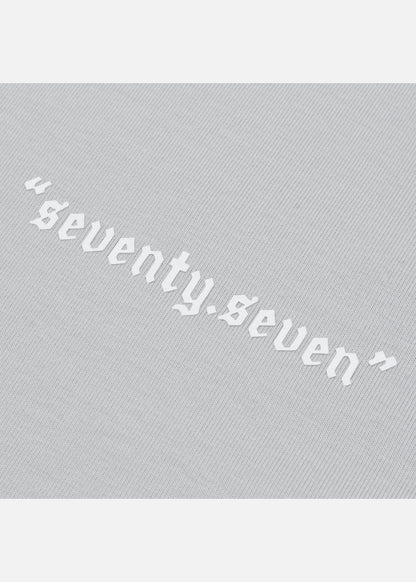 Áo Thun Cổ Tròn Tay Ngắn Áo Thun Seventy Seven 04 Xám Ghi