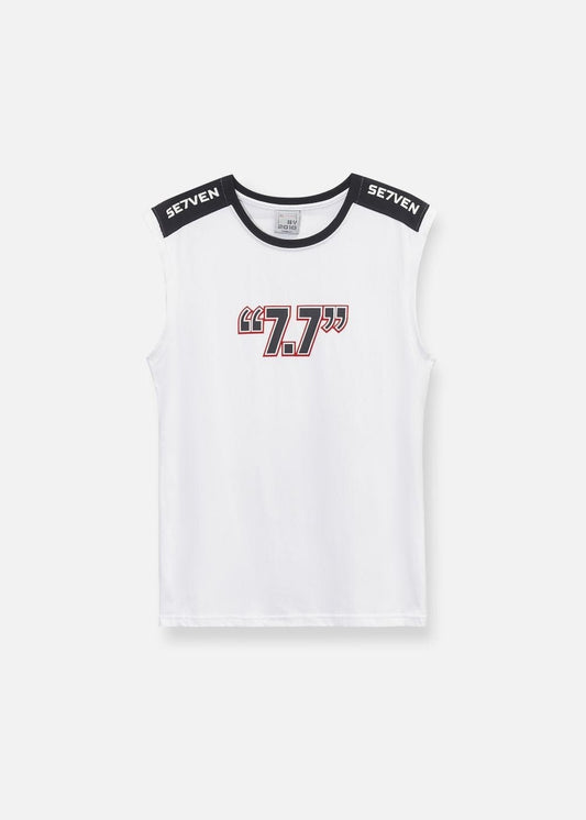Áo Thun 3 Lỗ Áo Thun Seventy Seven 14 Trắng