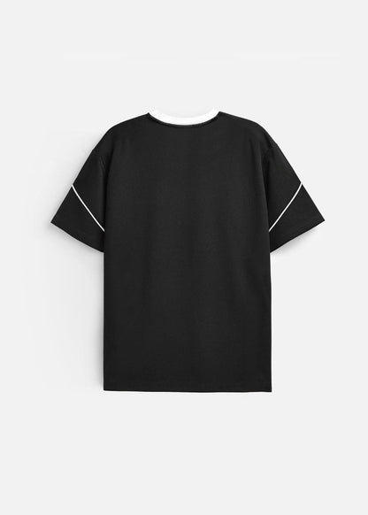 Áo Thun Cổ Tròn Tay Ngắn Áo Thun Seventy Seven 41 Đen