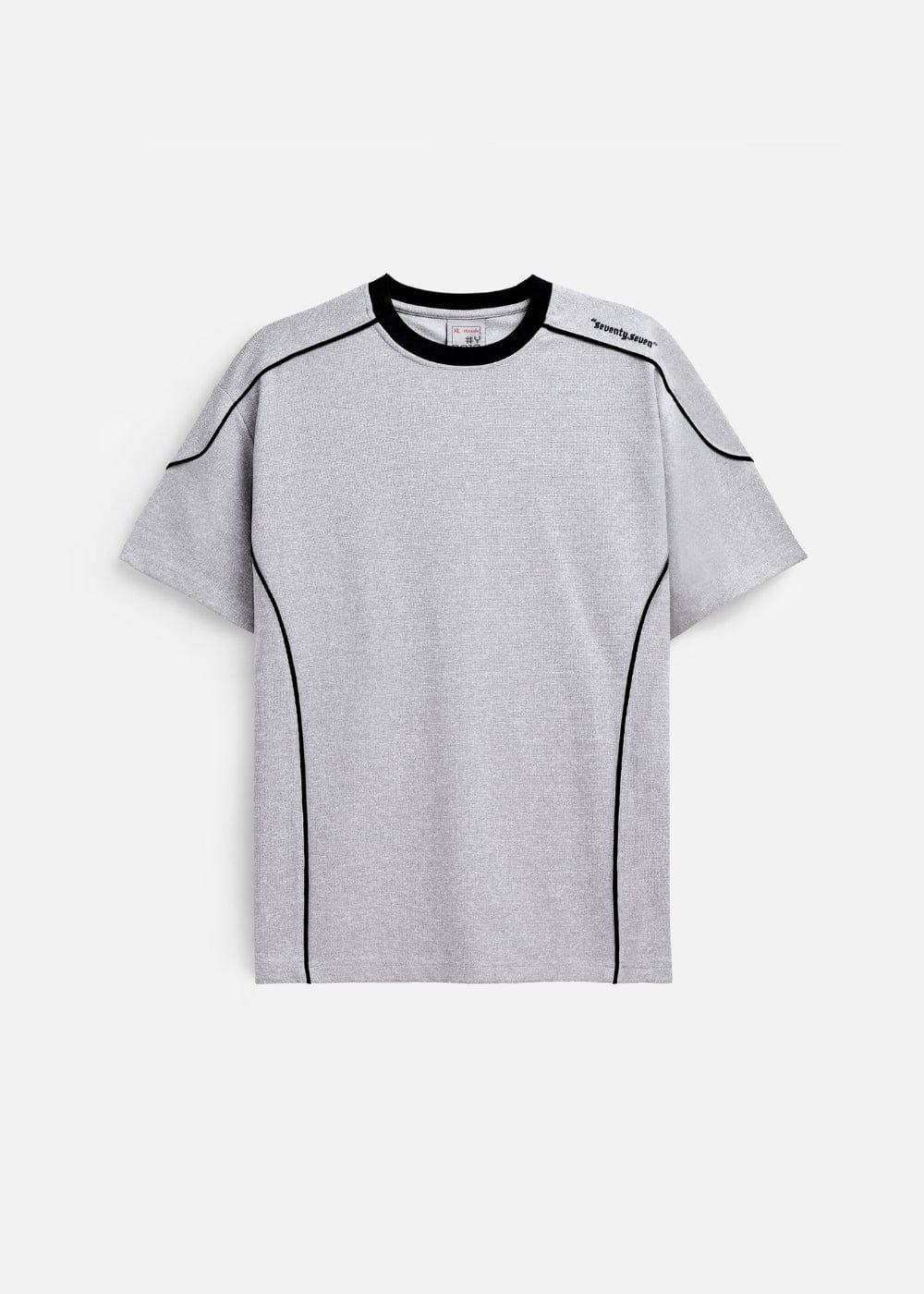 Áo Thun Waffle Co Giãn Seventy Seven 41 Xám - YaMe.vn