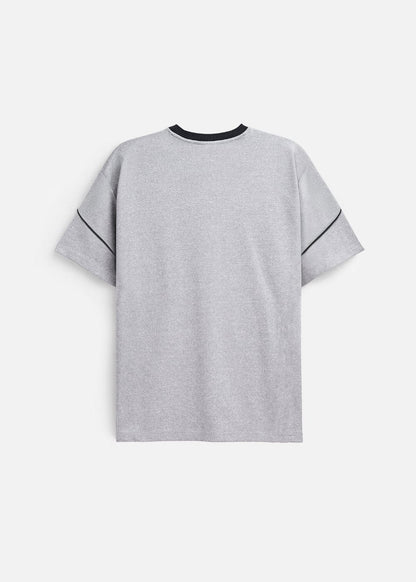 Áo Thun Cổ Tròn Tay Ngắn Áo Thun Seventy Seven 41 Xám