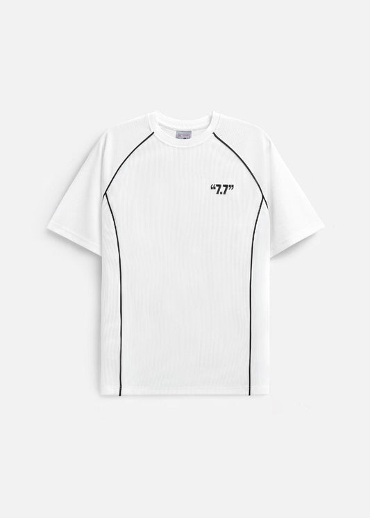 Áo Thun Cổ Tròn Tay Ngắn Áo Thun Seventy Seven 43 Trắng