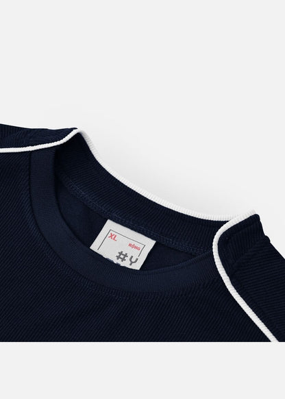 Áo Thun Cổ Tròn Tay Ngắn Áo Thun Seventy Seven 44 Xanh Đen