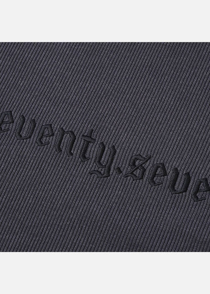 Áo Thun Cổ Tròn Tay Ngắn Áo Thun Seventy Seven 45 Xám Đậm