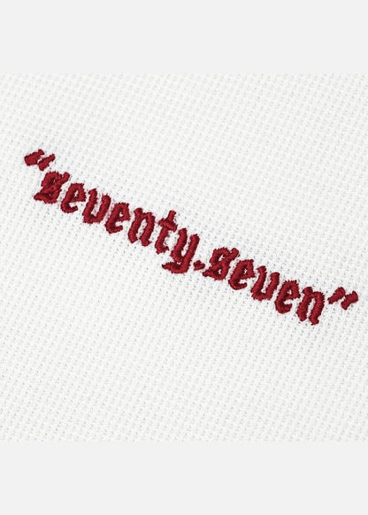 Áo Thun Cổ Tròn Tay Ngắn Áo Thun Seventy Seven 46 Trắng