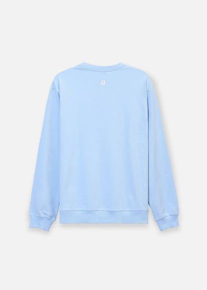 Áo Thun Cổ Tròn Tay Dài Áo Thun Sweater Cotton No Style M18 Xanh Dương