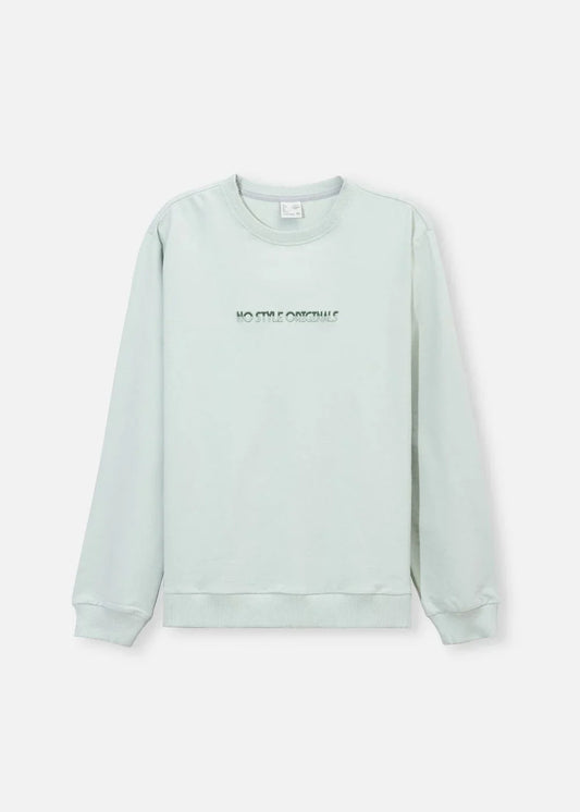 Áo Thun Sweater Cotton No Style M18 Xanh Ngọc Pastel - YaMe.vn