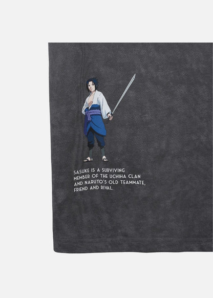Áo Thun Cổ Tròn Tay Ngắn Áo Thun Tay Ngắn Vải Batik Thoáng Mát Naruto 11 Xám