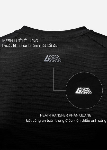 Áo Thun Cổ Tròn Tay Dài Áo Thun The Trainer 005 Đen