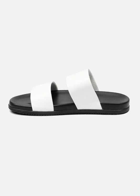 Dép Đế Thấp Two-strap Slides #Y2010 14 Trắng - YaMe.vn