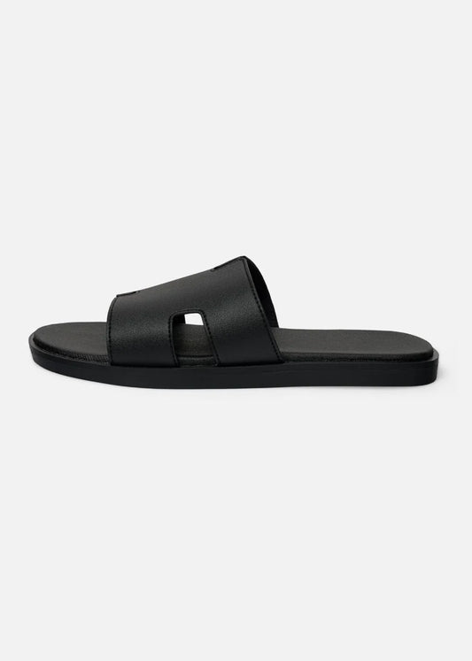 Dép Đế Thấp Slide Slipper #Y2010 17 Đen - YaMe.vn