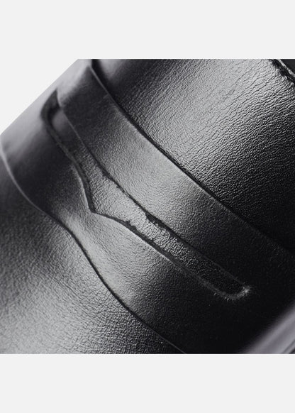 Giày Tây Cột Dây Da Thật Giày Real Leather 02 Đen