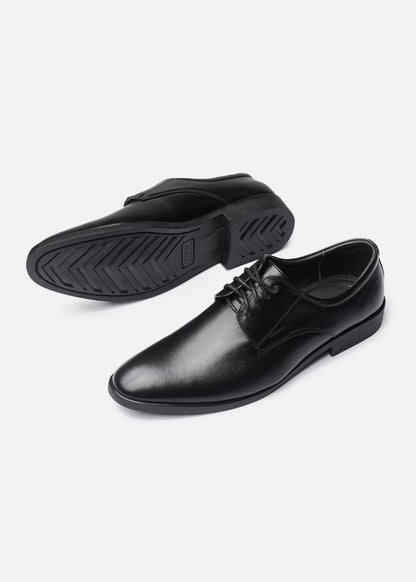Giày Tây Cột Dây Da Thật Giày Real Leather 03 Đen