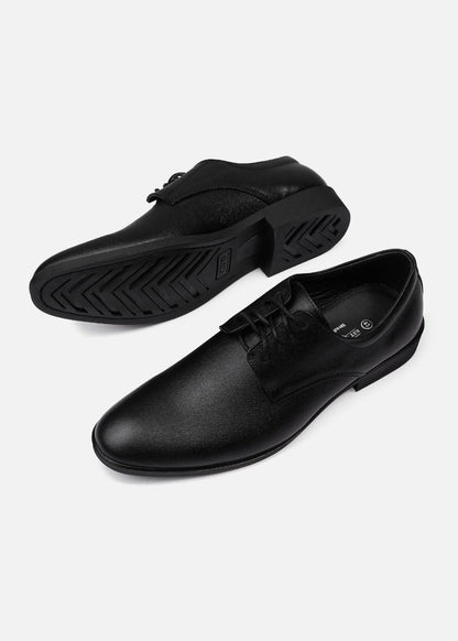 Giày Tây Cột Dây Da Thật Giày Real Leather 04 Đen