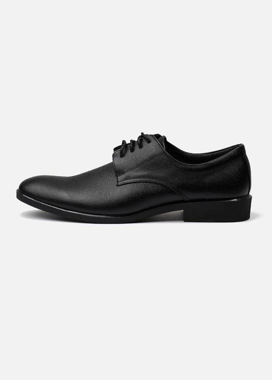 Giày Tây Cột Dây Da Thật Giày Real Leather 04 Đen