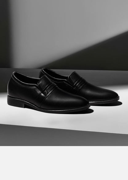 Giày Tây Cột Dây Da Thật Giày Real Leather 05 Đen