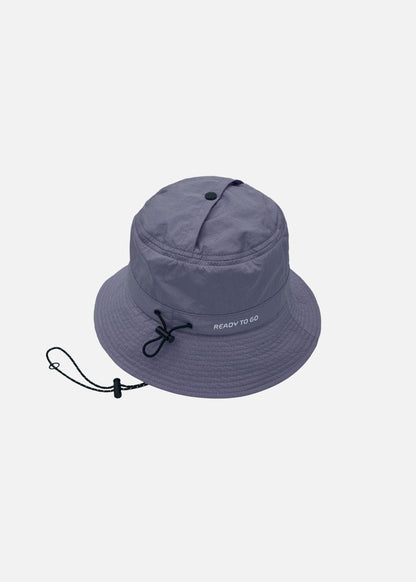 Nón Bucket Nón Ready To Go 14 Xám Đậm