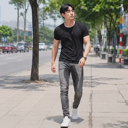 Quần Jeans Regular Fit CloudTouch™ Mịn Mượt Chiều Da Che Khuyết Điểm Chân The Original 058 Màu Xanh Dương Đậm Dáng Vừa Vặn F3
