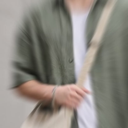 Túi Tote Canvas Chịu Lực Ngăn Chứa Lớn "INSIDE OUT" #Y2010 193 Màu Xanh Lá Đậm