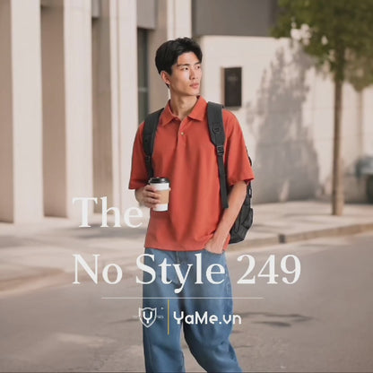 Áo Thun Cổ Polo CloudTouch™ Boxy Hack Dáng Che Bụng Cổ Áo Bản Lớn Cá Tính The No Style 249 Màu Xám Đậm 93 Dáng Hộp F5