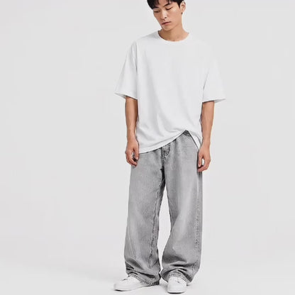 Quần Jeans Baggy Fit DurableTex™ Ống Cong 3D Giải Phóng Đôi Chân The Original 053 Màu Xanh Jean 87 Dáng Siêu Rộng F5