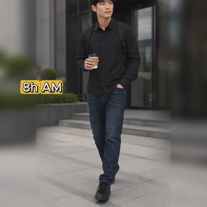 Quần Jeans Slim Fit CloudTouch™ Mềm Co Giãn Thoải Mái The Original 018 Màu Xanh Dương Tối Dáng Ôm Vừa F2