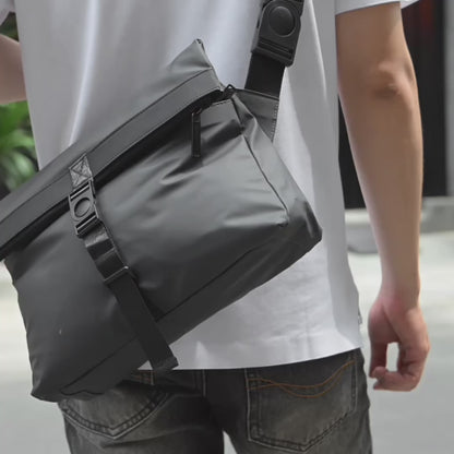 Túi Messenger Kháng Nước Khóa Xoay Chống Xoắn Thông Minh #Y2010 191 Màu Xám