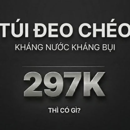 Túi Đeo Chéo Cross Bag Trượt Nước NB 034 Màu Đen