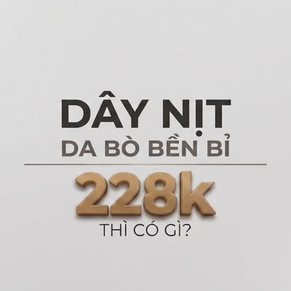 Dây Nịt Da Bò Khóa Tự Động #Y2010 026 Màu Đen